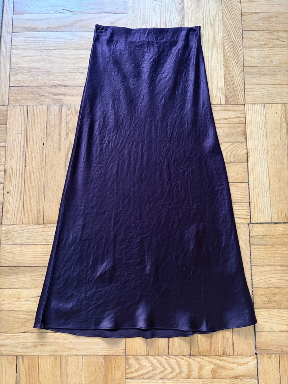 Aritzia Satin Maxi Slip Skirt - noble purple - Picture 3 of 4